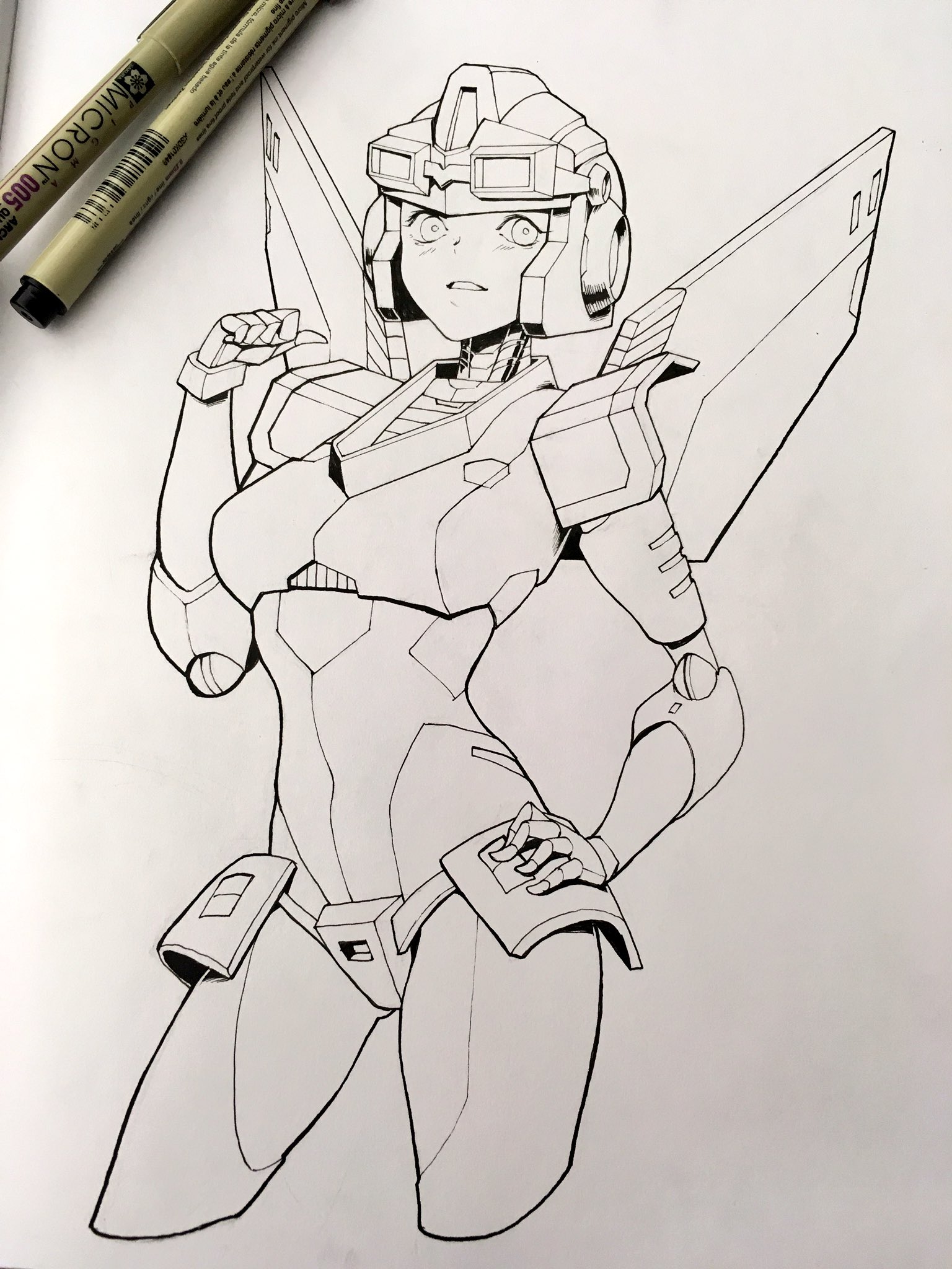 Safebooru 1girl anode (transformers) breasts goggles goggles on head