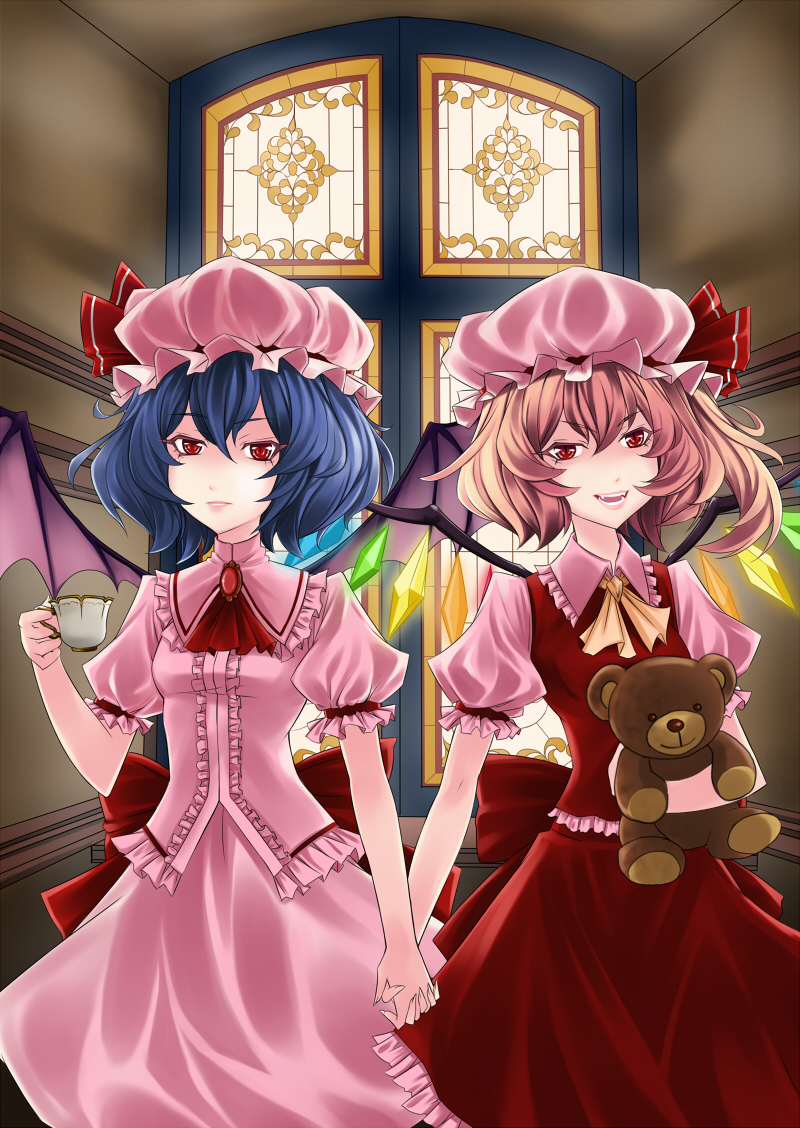 Сестры зла. Ремилия Скарлет и сестра. Сестры Скарлет Тохо. Scarlet sisters Flandre. Scarlet sisters аниме.