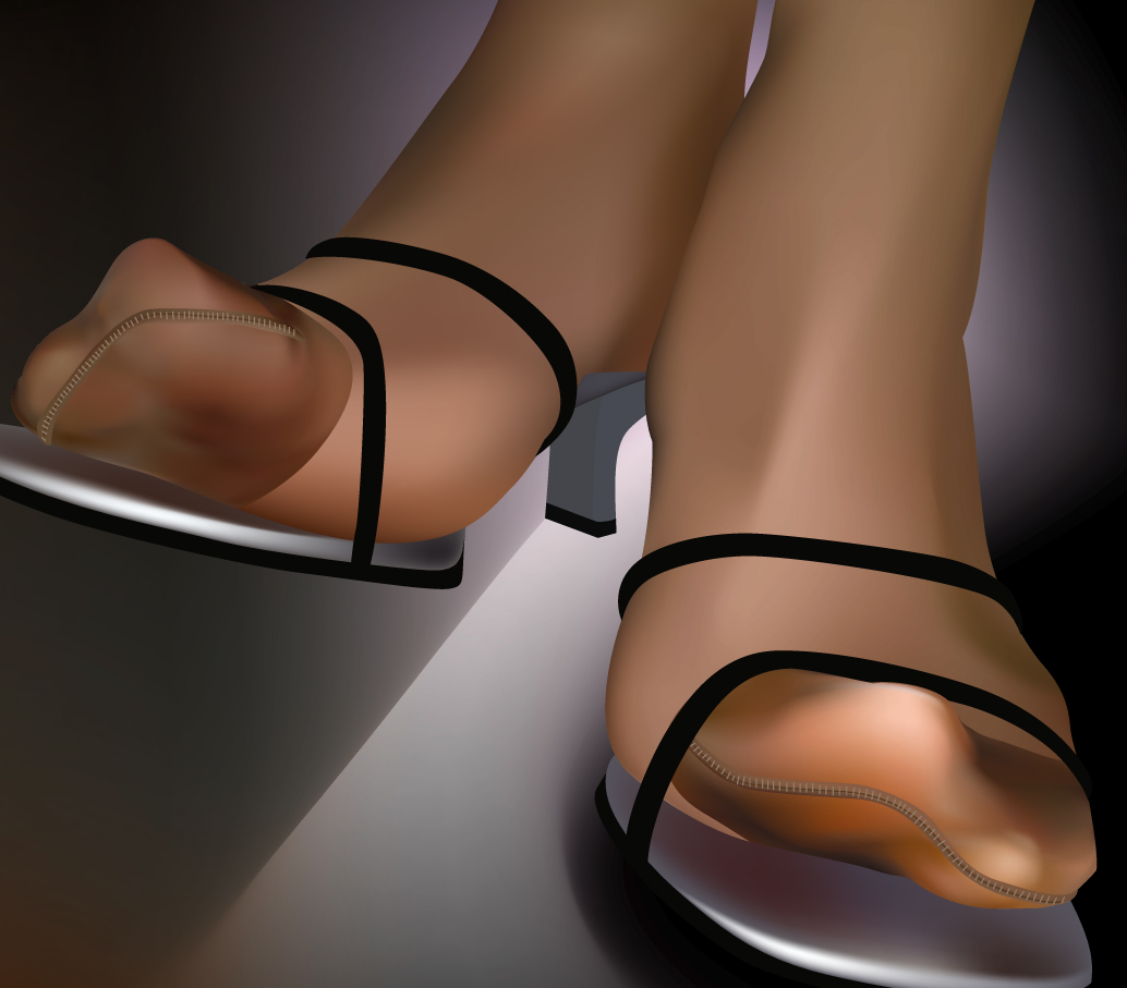 aoi2 close-up feet high_heels pantyhose shoes toes.