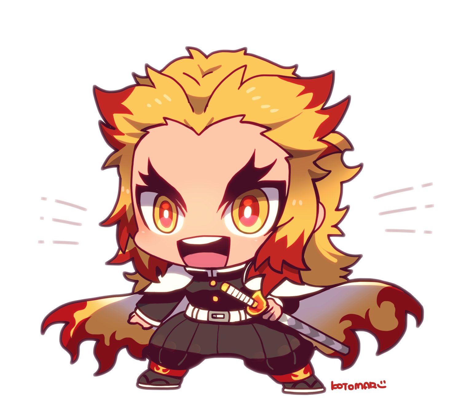Safebooru - 1boy blonde hair cape chibi chibi only emphasis lines full ...