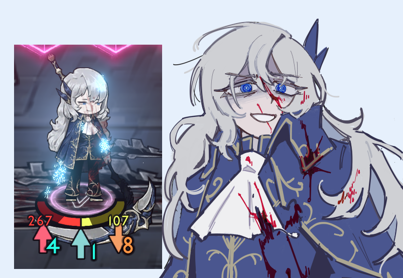 Safebooru - 1girl argalia (project moon) ascot blue cape blue coat blue ...