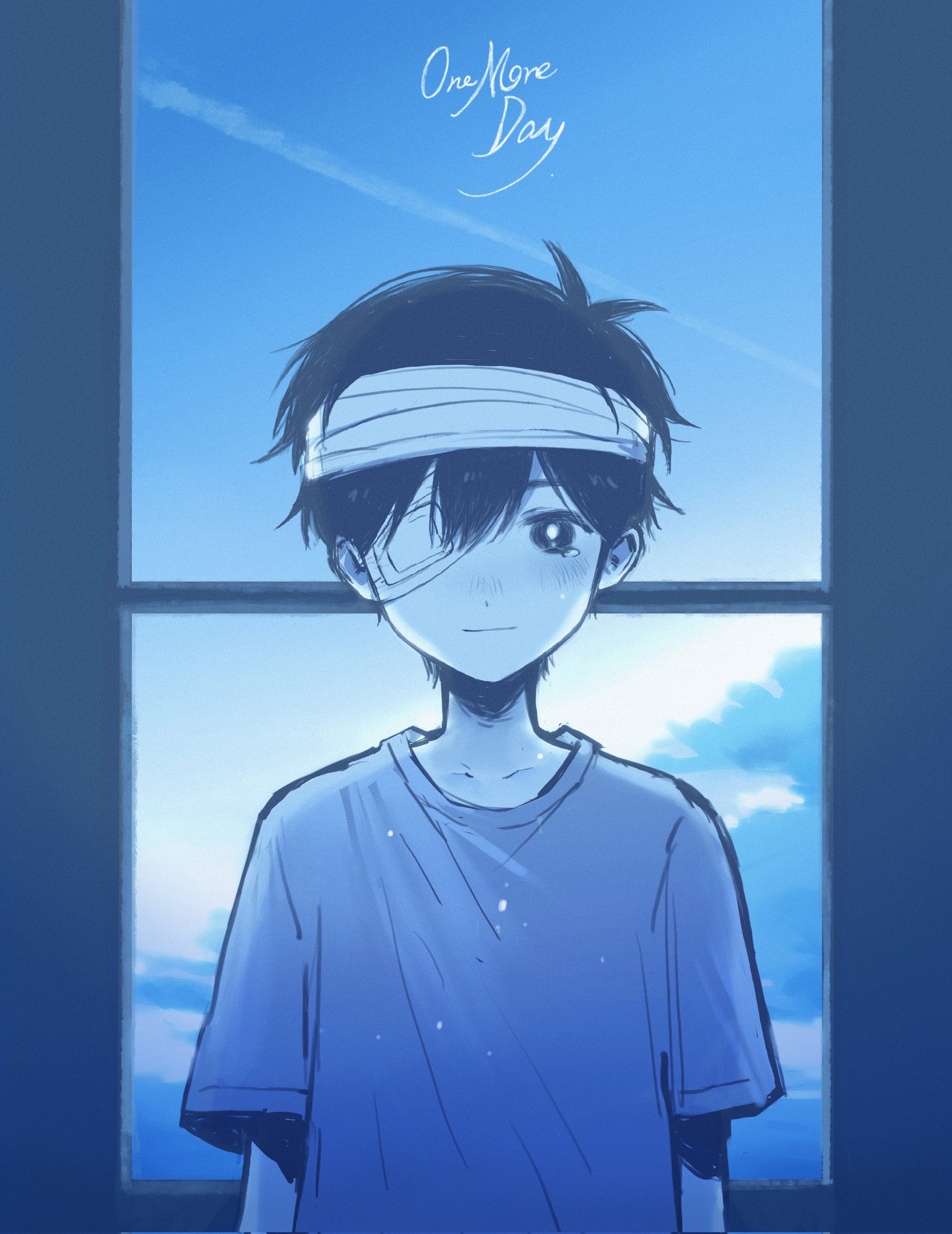 Omori Window Safebooru - 1boy bandaged head bandages black eyes black hair ...