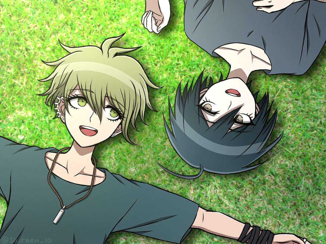 Safebooru 2boys d Ahoge Alternate Costume Amami Rantaro Black Hair Safebooru 2boys d ahoge alternate costume amami rantaro black hair