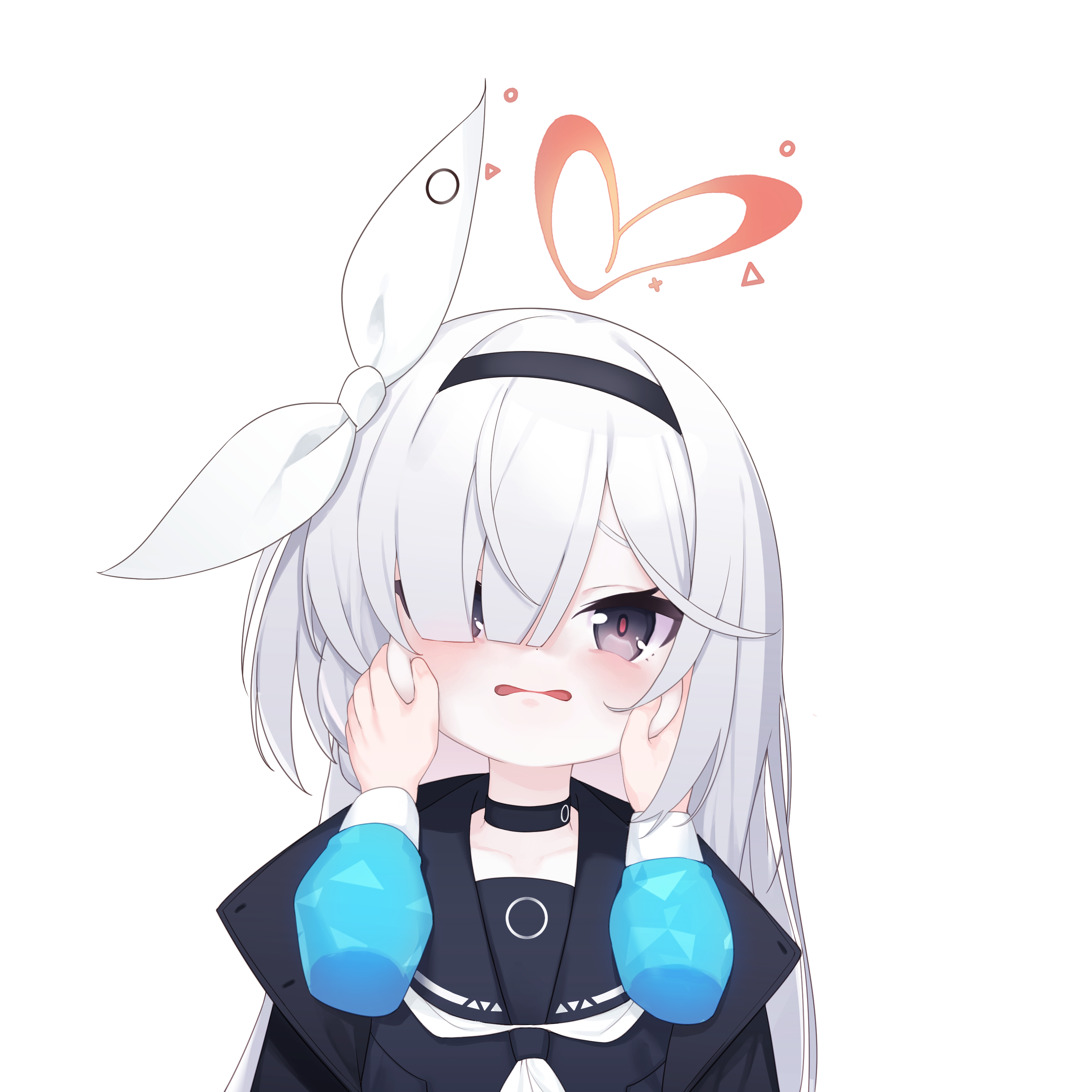 Safebooru - 2girls absurdres ansan ey arona (blue archive) black choker ...