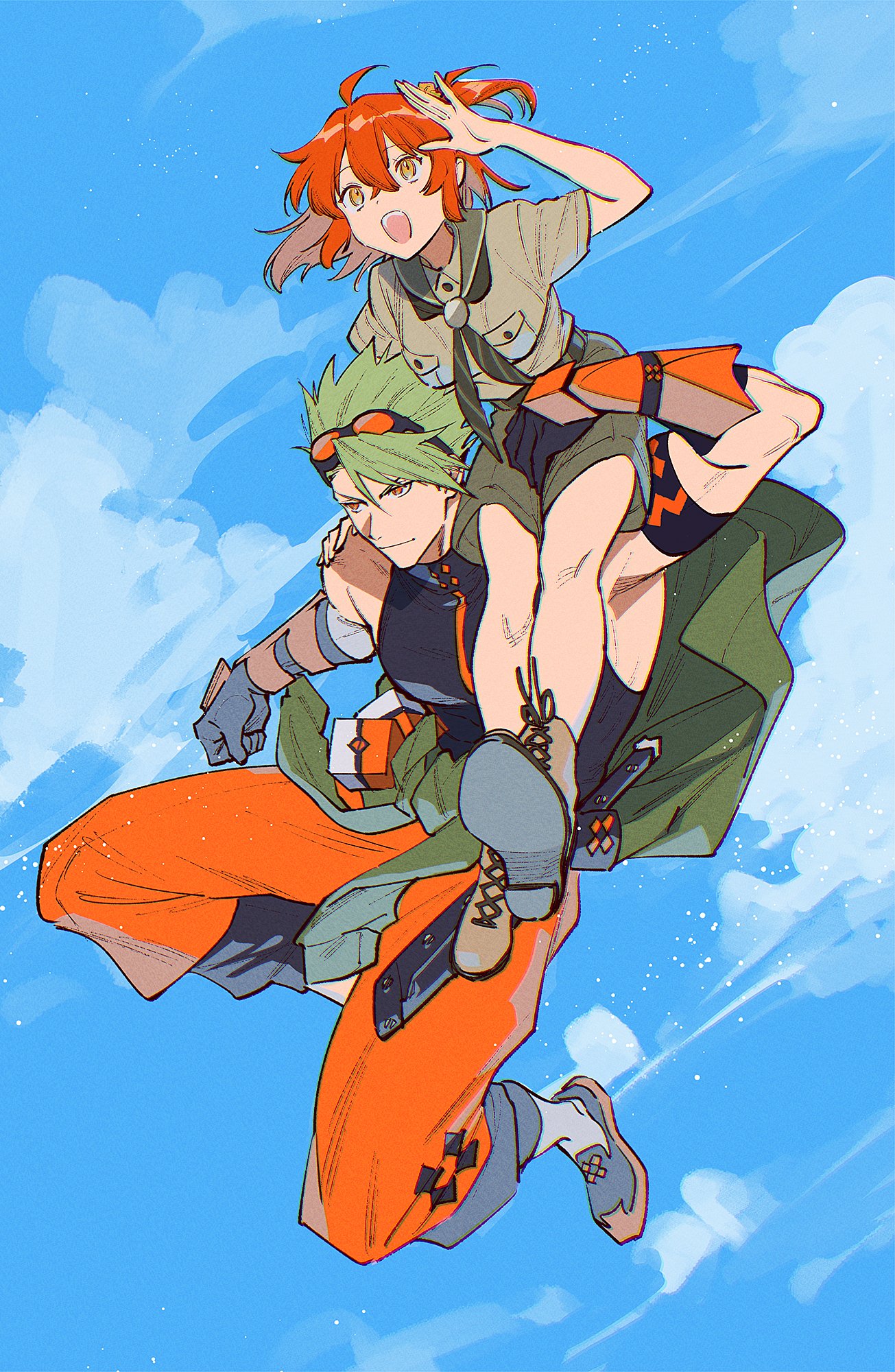 safebooru-1boy-1girl-achilles-fate-achilles-fearless-diver-fate