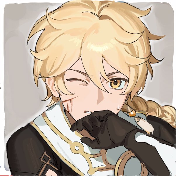 Safebooru - 1boy 42u16 aether (genshin impact) black gloves blonde hair ...