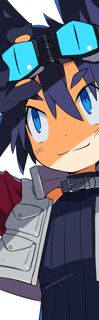 Safebooru - 1boy adjusting eyewear bandit (disgaea) black gloves black ...