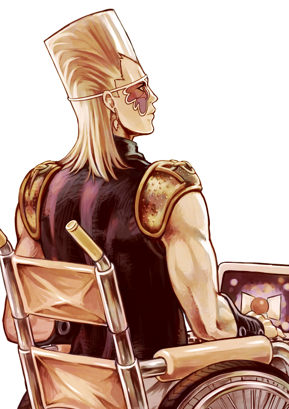 Safebooru 1boy chonorin eyepatch jean pierre polnareff jojo no kimyou