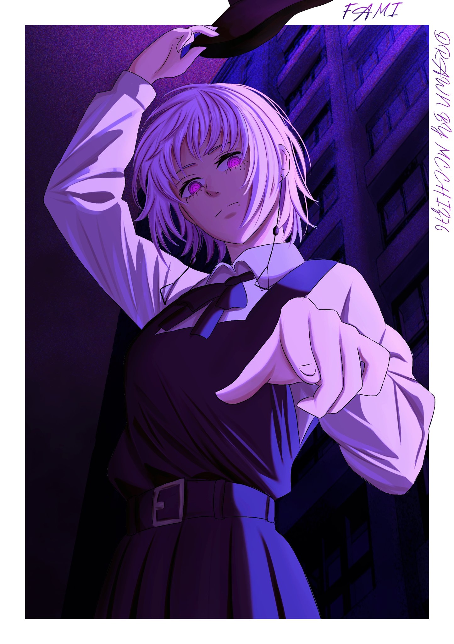 Multi Ringed Eyes Safebooru - 1girl chainsaw man character name closed mouth commentary ...