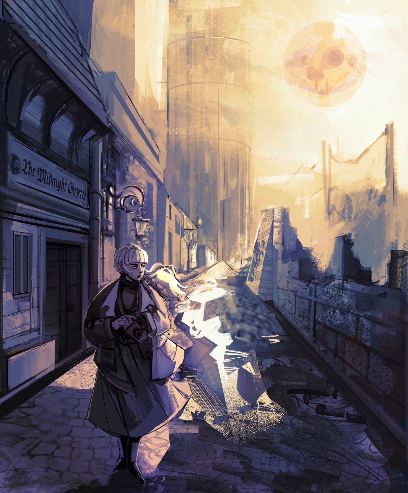 Termina Rher Moon Safebooru - 1girl 7ggforp blackletter camera cobblestone commentary ...
