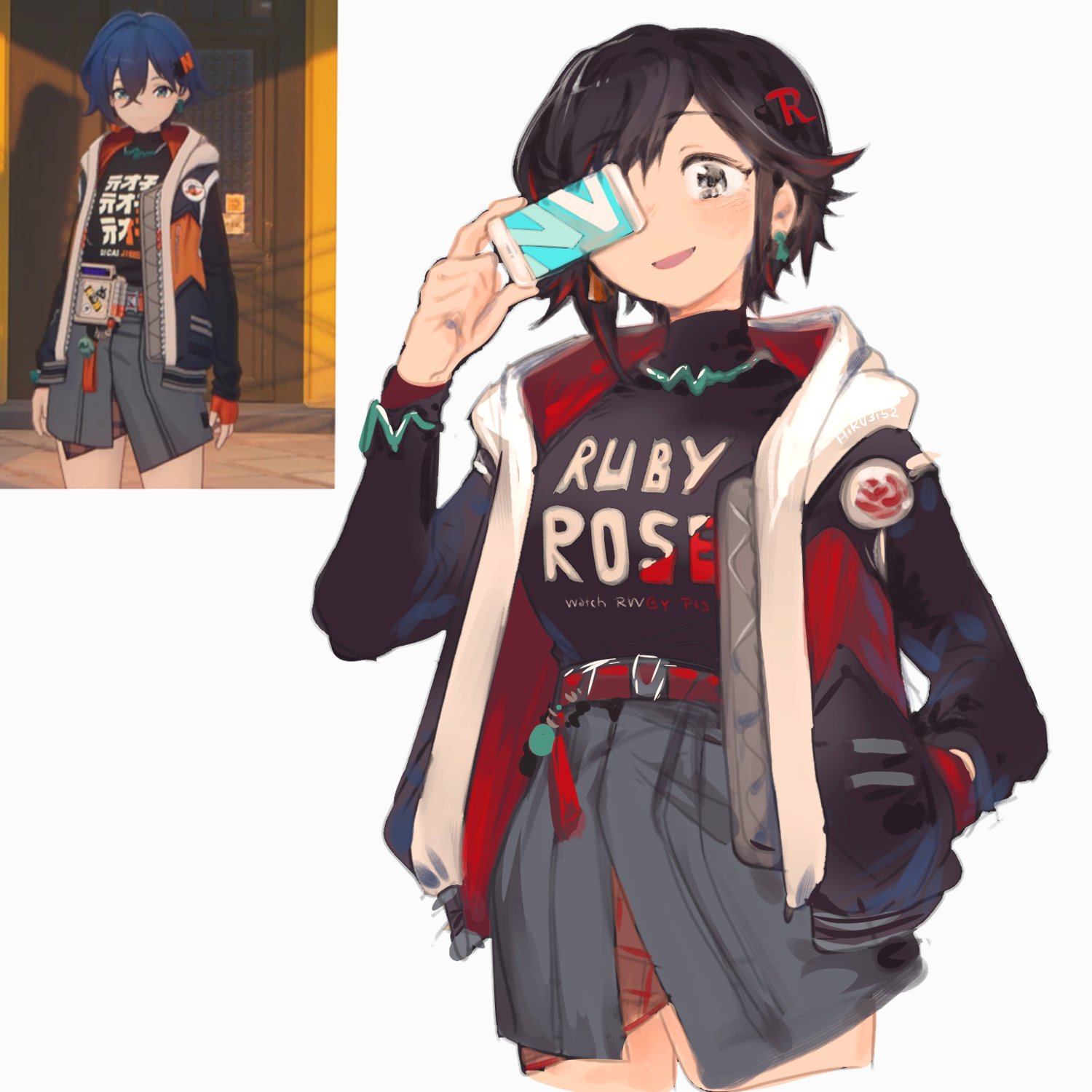 Safebooru - 1girl belle (zenless zone zero) (cosplay) hiru315 ruby rose ...