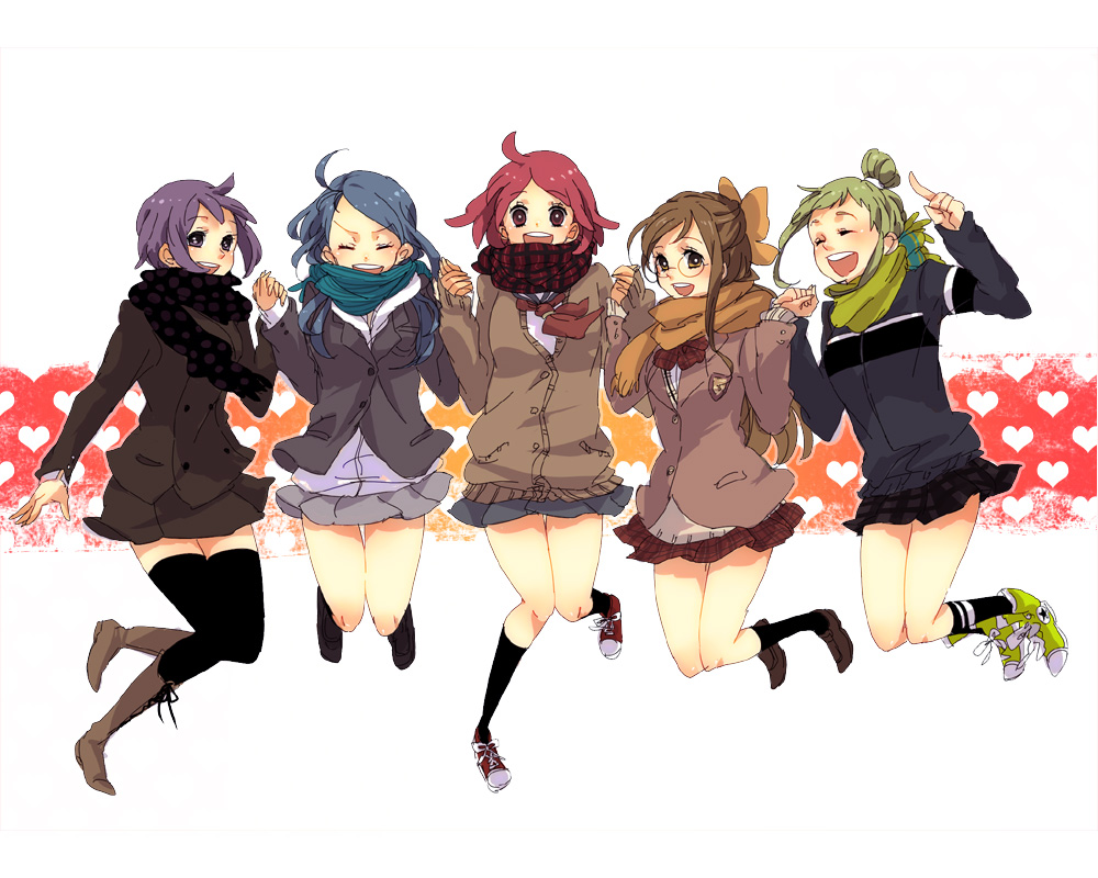 Safebooru Age Progression Ahoge Asuka Momoko Black Legwear Black Socks Black Thighhighs Blonde 7574