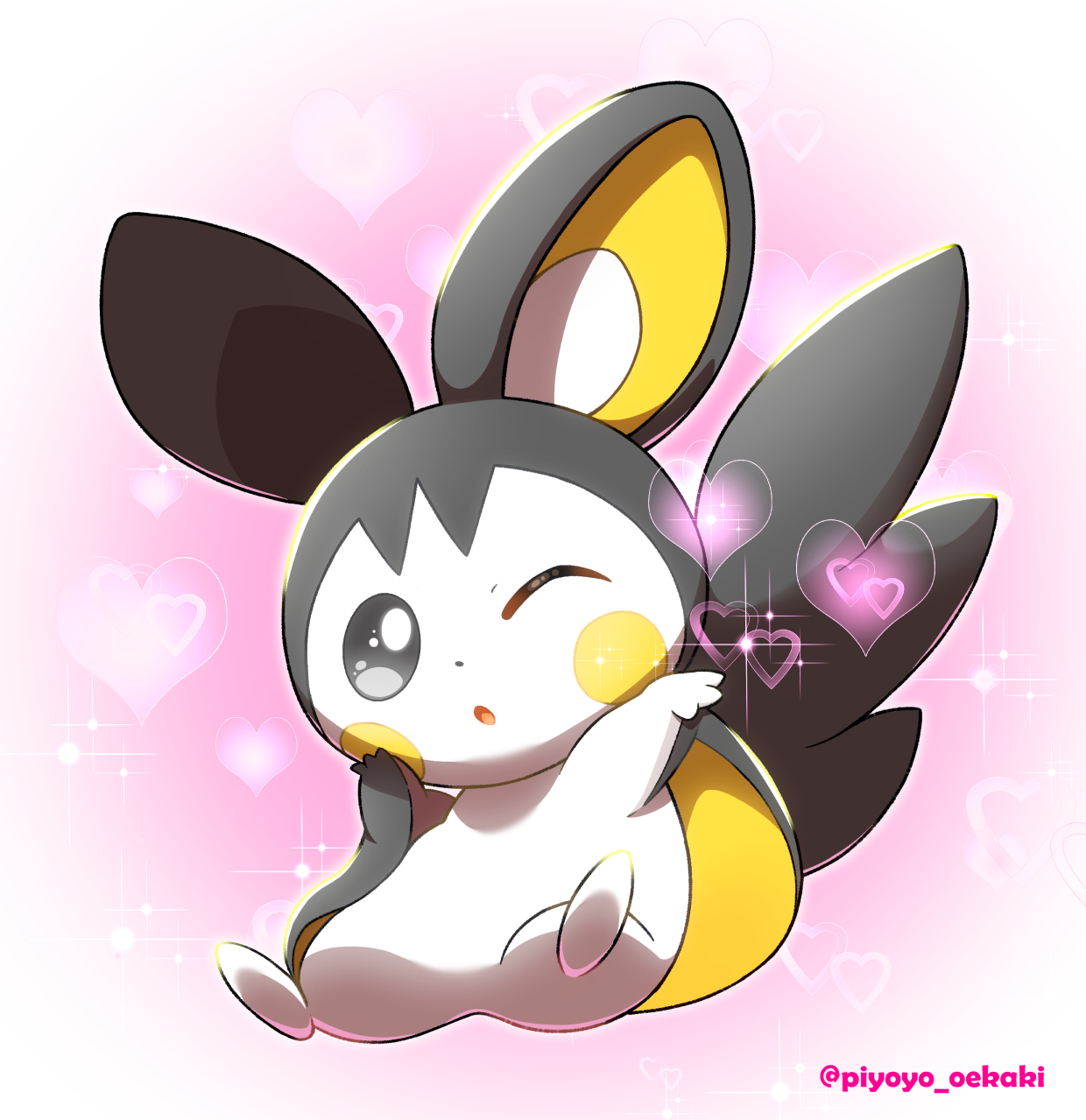 Safebooru - black eyes blowing kiss bright pupils commentary request ...