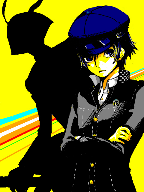 Safebooru Blue Eyes Blue Hair Cabbie Hat Hat Persona Persona 4 Reverse Trap Shirogane Naoto