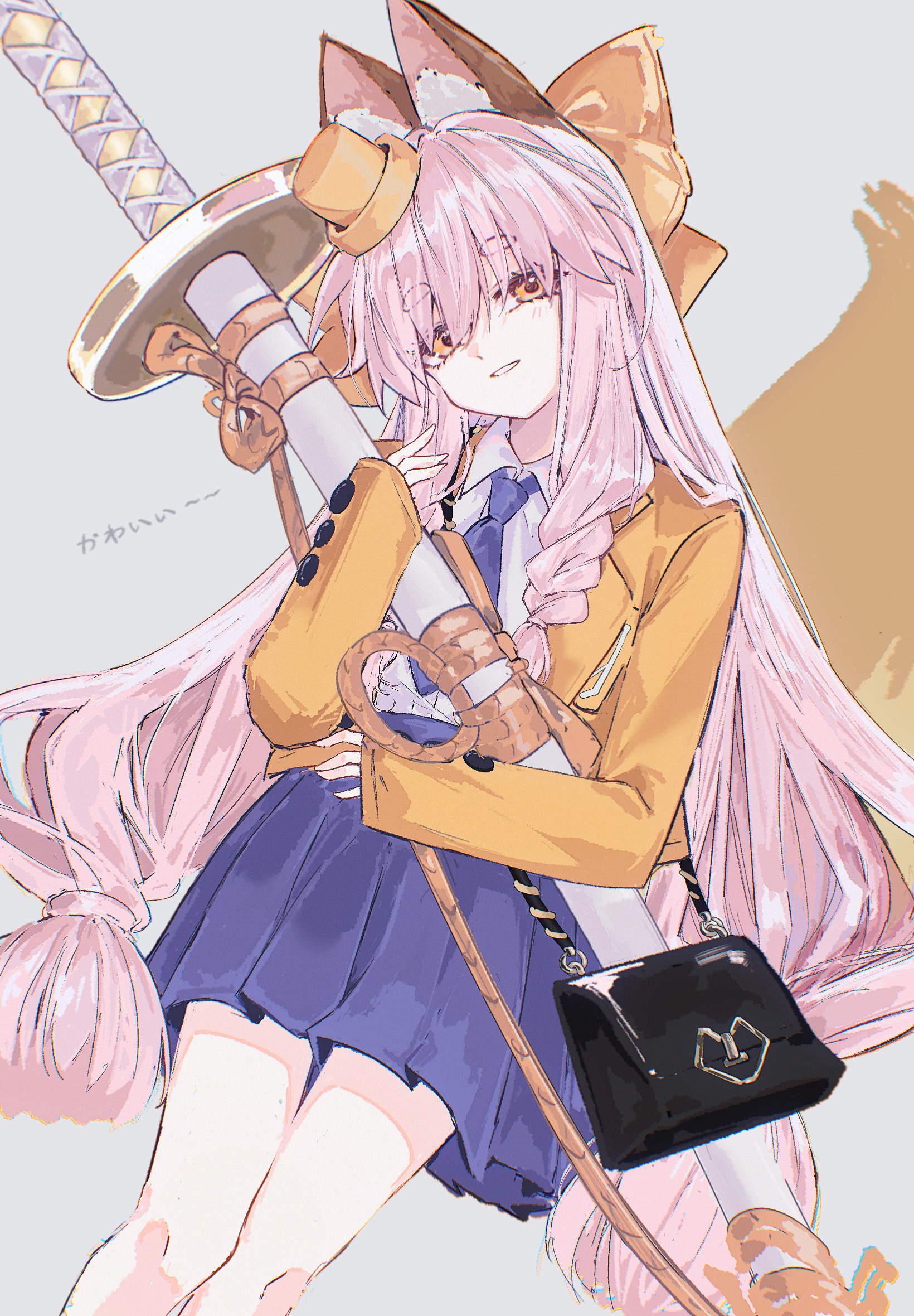 Safebooru - 1girl animal ear fluff animal ears bow breasts fate/grand ...