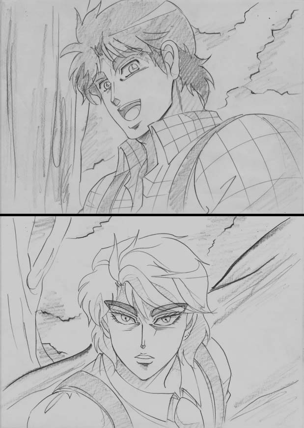 Как нарисовать дио брандо поэтапно