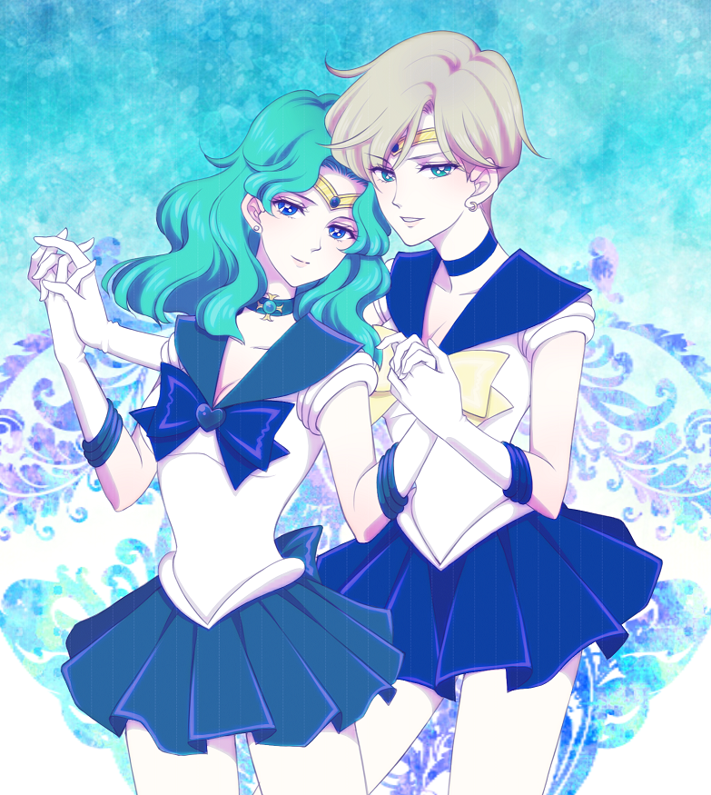 Картинки сейлор уран и сейлор нептун