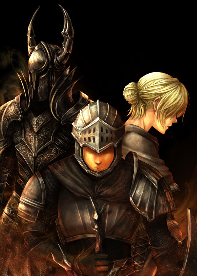 Safebooru 2boys anastacia of astora armor black knight (dark souls