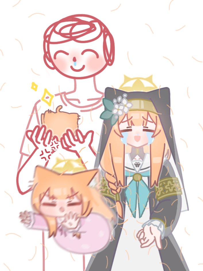 Safebooru allergy anger vein animal ear fluff animal ears blue