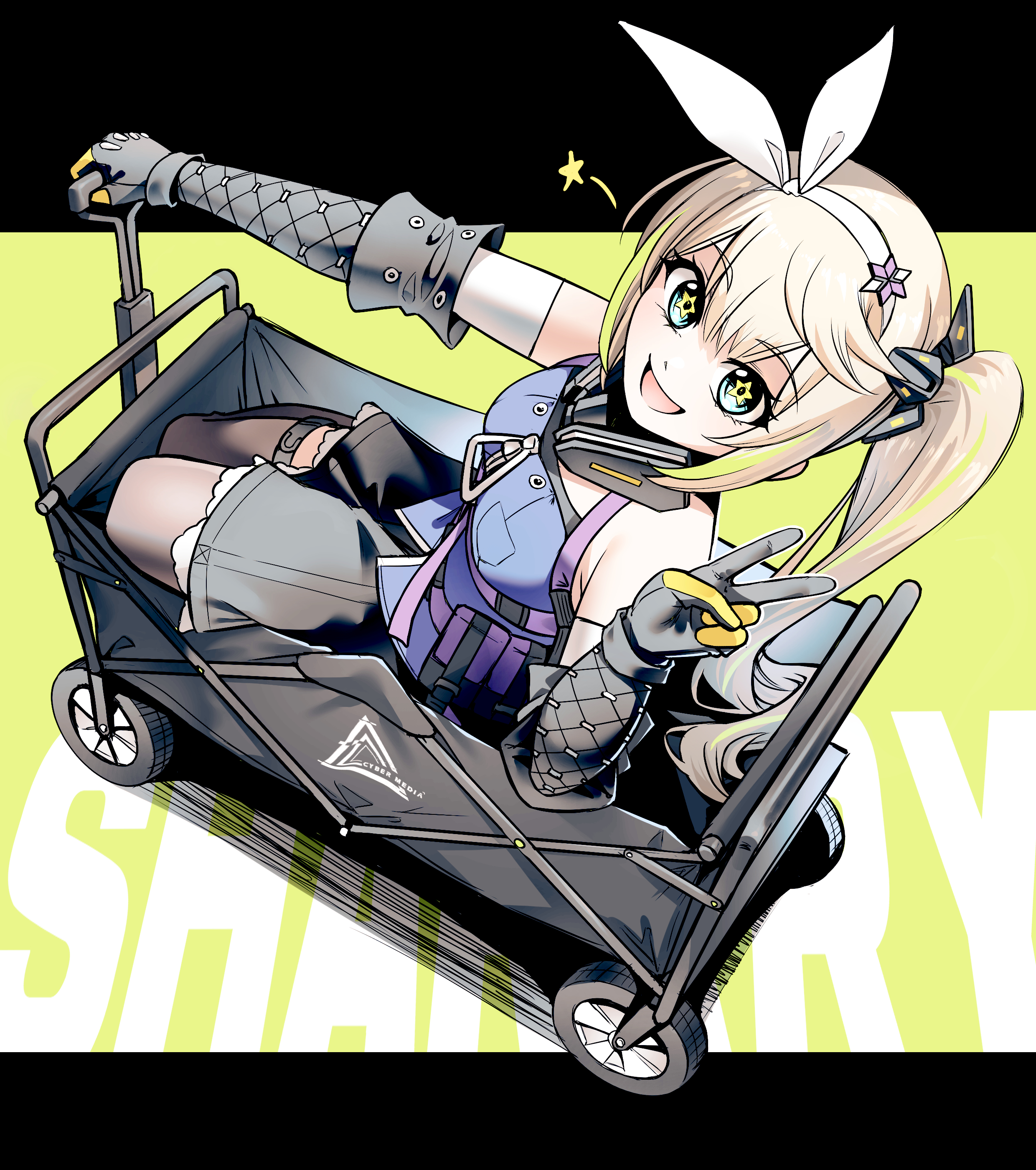 Safebooru - 1girl absurdres aqua eyes black background black gloves ...