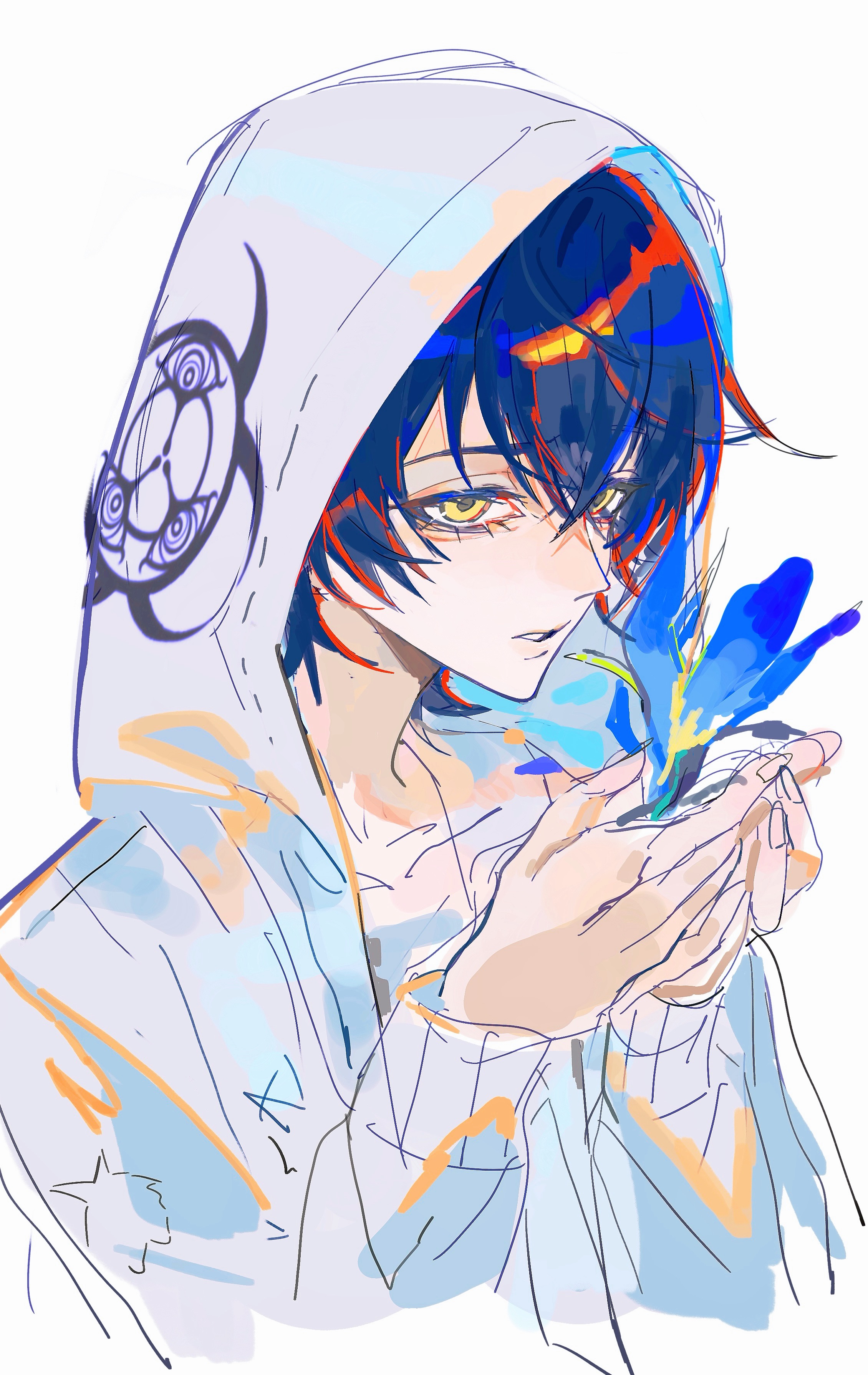 Safebooru - 1girl absurdres binxngchng1 biohazard symbol black hair ...