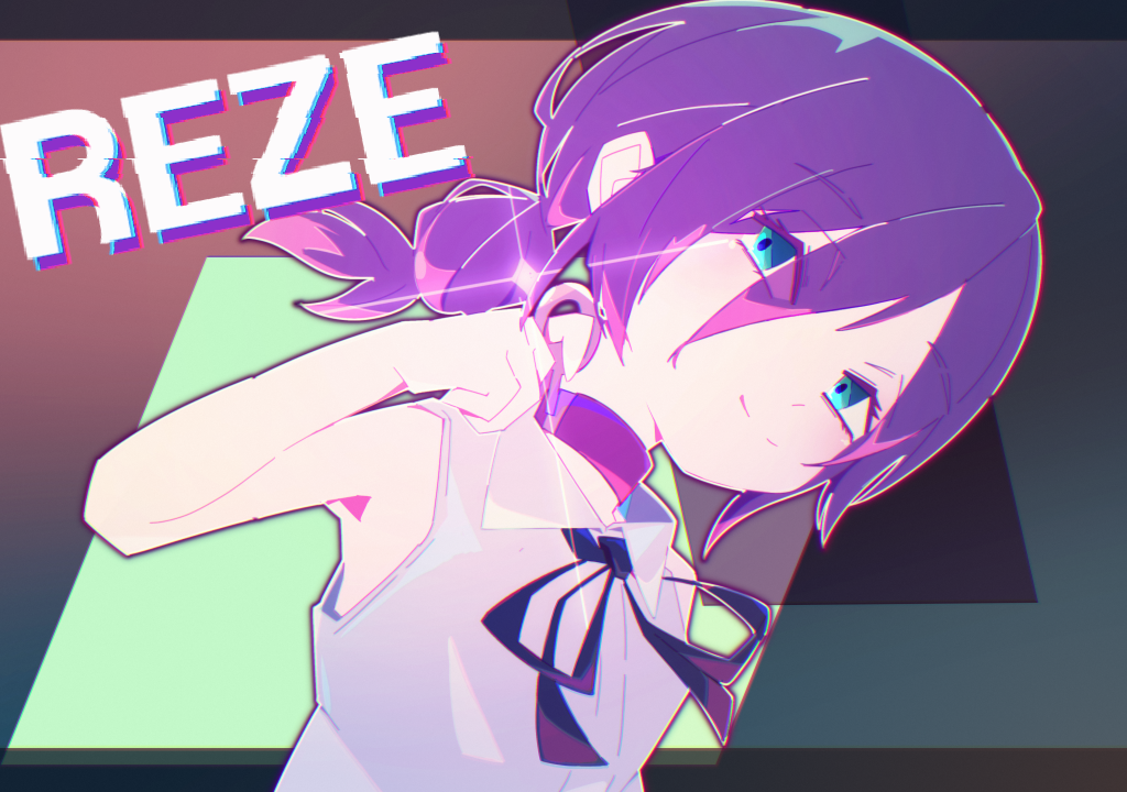 Safebooru - 1girl black ribbon blue eyes chainsaw man character name ...