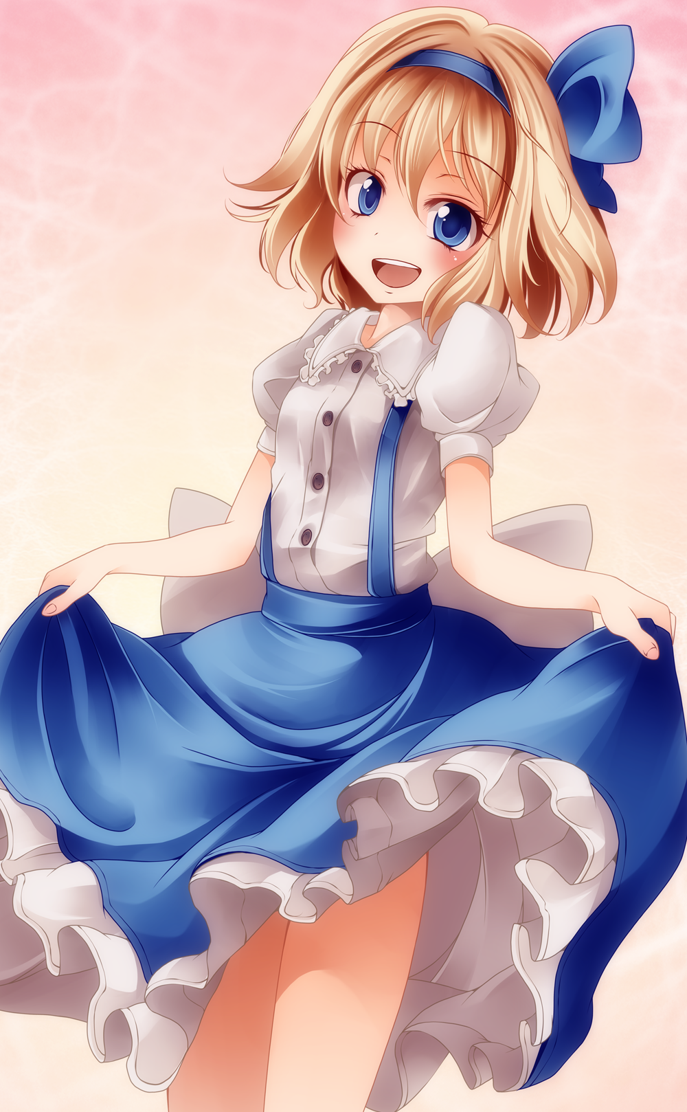 Safebooru D Alice Margatroid Alice Margatroid Pc 98 Blonde Hair Blouse Blue Eyes Hairband 