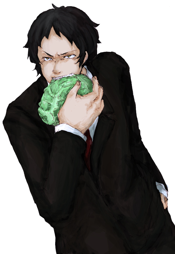 Safebooru - adachi tohru black hair cabbage formal male necktie persona ...