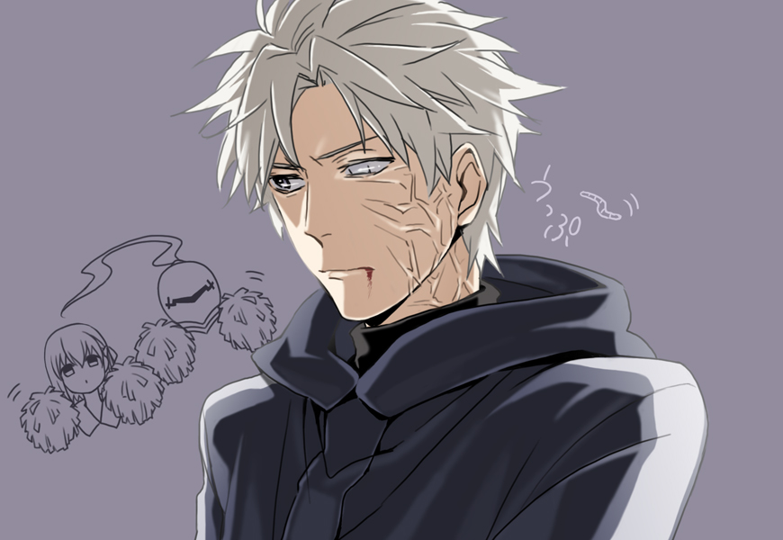 Safebooru - berserker (fate/zero) black eyes blood blood from mouth ...