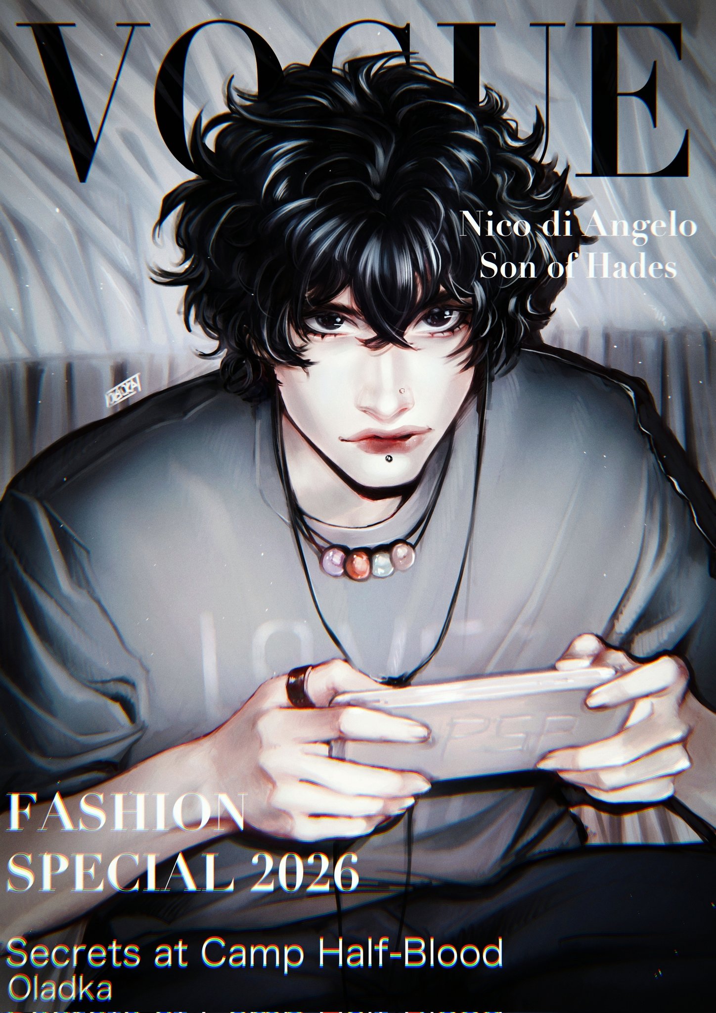 Safebooru - black hair black shirt character name controller cover ...