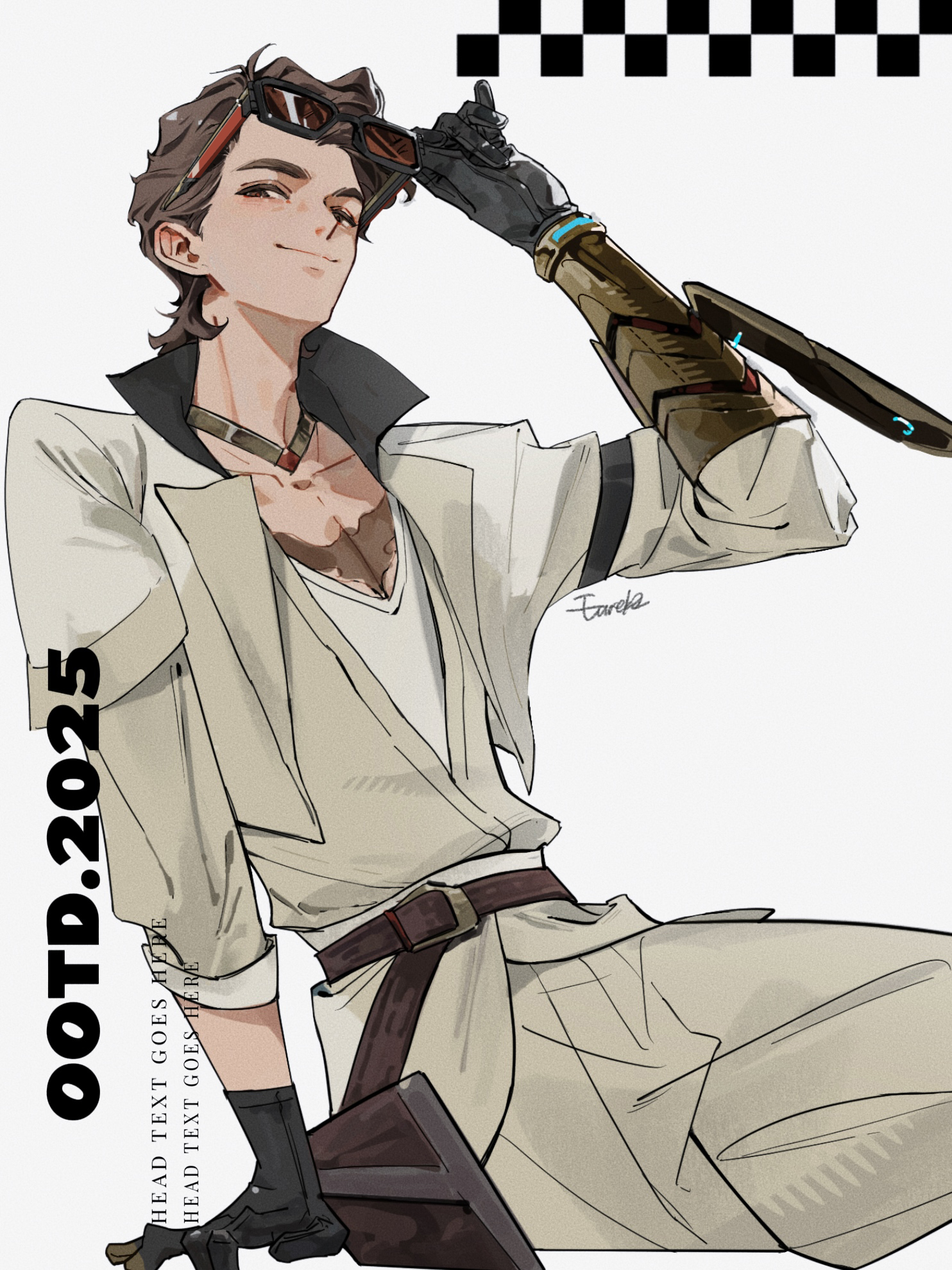Safebooru - 1boy 2025 apex legends arm blade belt black gloves blush ...
