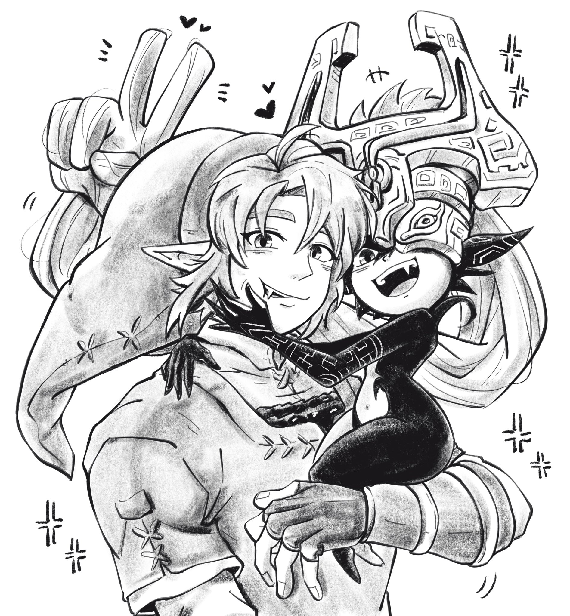 Safebooru - 1boy 1girl carrying carrying person commentary english ...