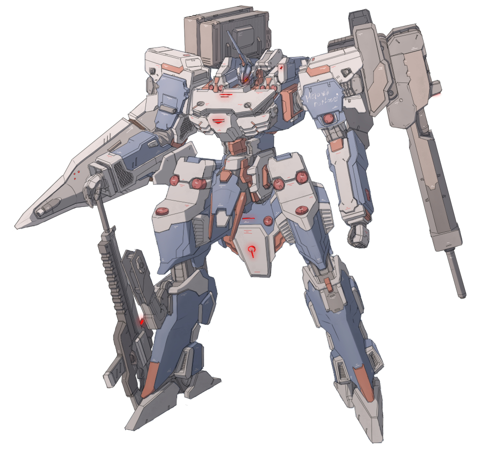 Safebooru - armored core gun mecha mechanist08 no. 8 rifle shield ...