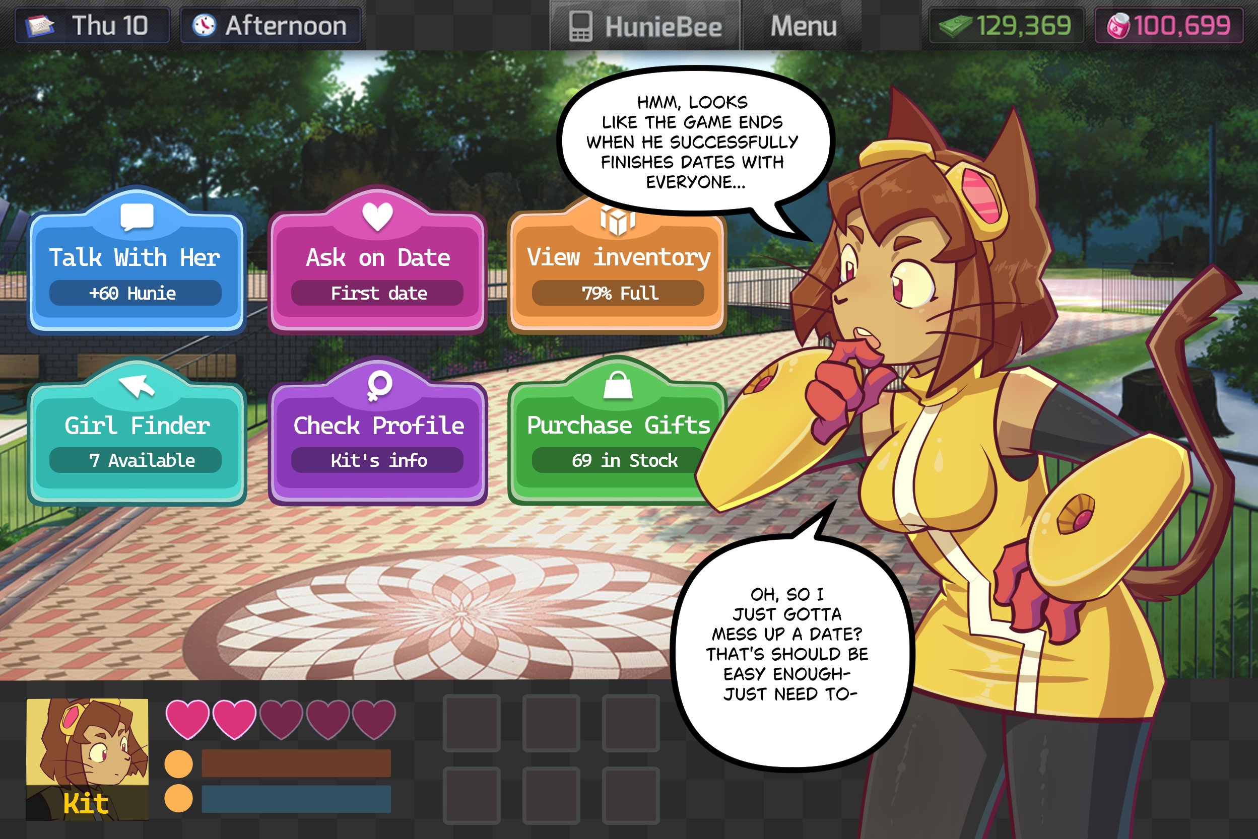 Safebooru - 1girl affection meter alt text animal ears black pantyhose ...