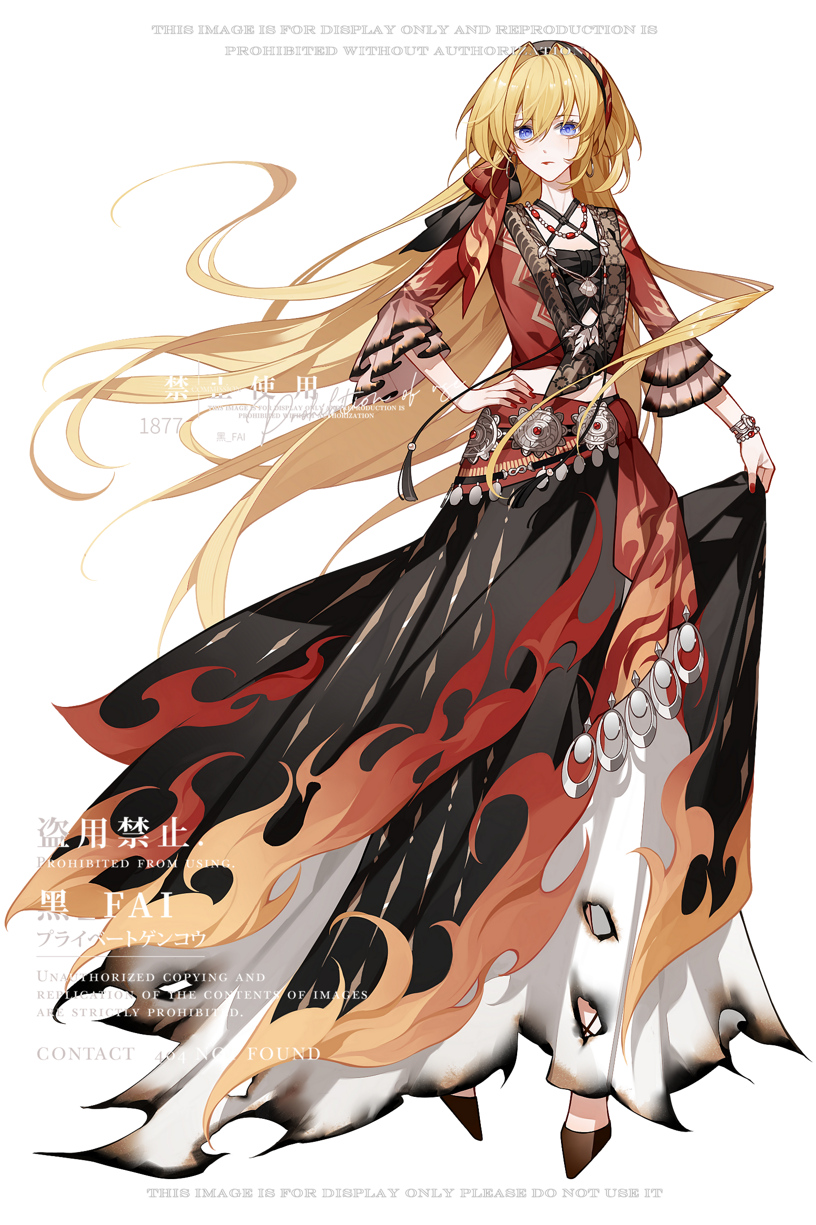 Long E Sample Safebooru - 1girl absurdres alternate costume black skirt blonde hair ...