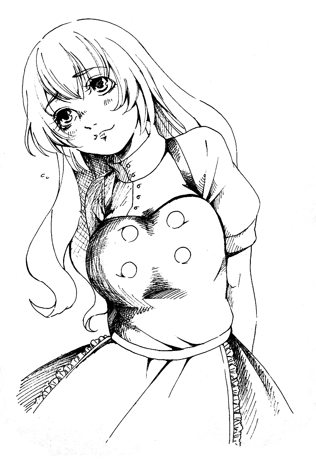 Safebooru 1girl Arms Behind Back Ayahono Head Tilt Kirisame Marisa 