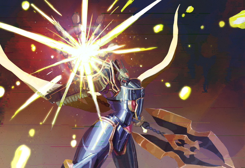 Safebooru - absurdres alphamon alphamon ouryuuken armor black armor ...
