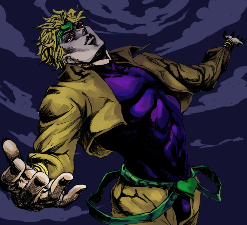 1boy aonekonbu blonde_hair cropped_jacket dio_brando jojo_no_kimyou_na_bouk...