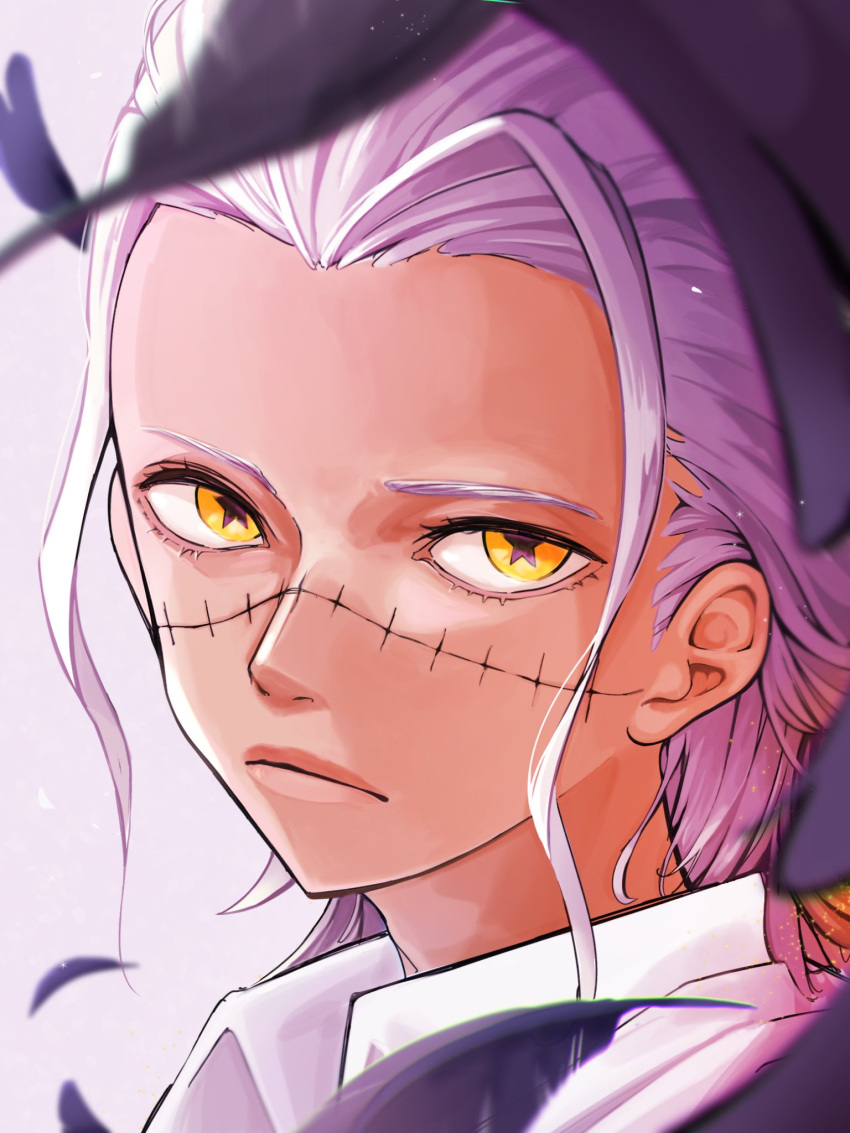 Safebooru 1boy black feathers close up closed eyes commentary request