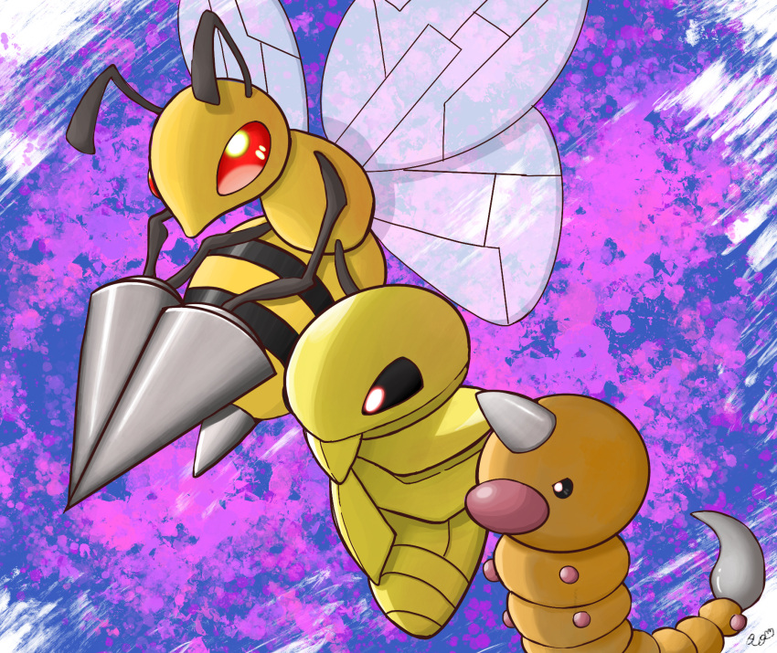 Safebooru - antennae beedrill evolutionary line highres insect wings ...