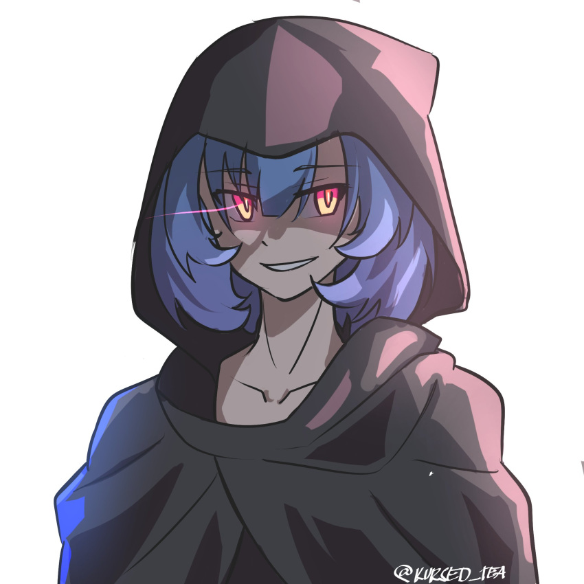 Safebooru - 1girl black hood blue hair collarbone elysia (honkai impact ...