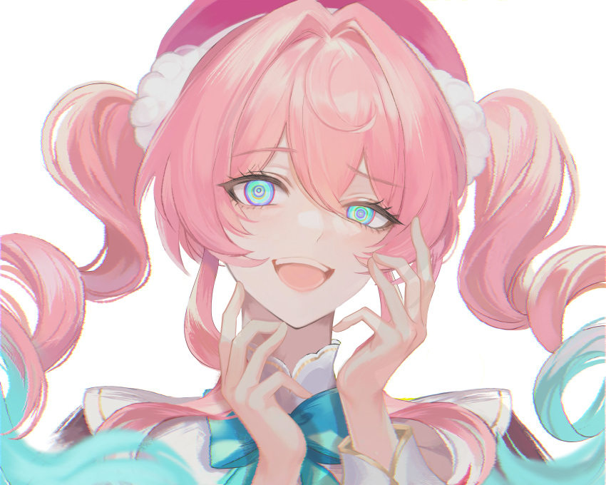 Safebooru - 1girl @ @ absurdres animo sss aqua eyes aqua hair aquila ...