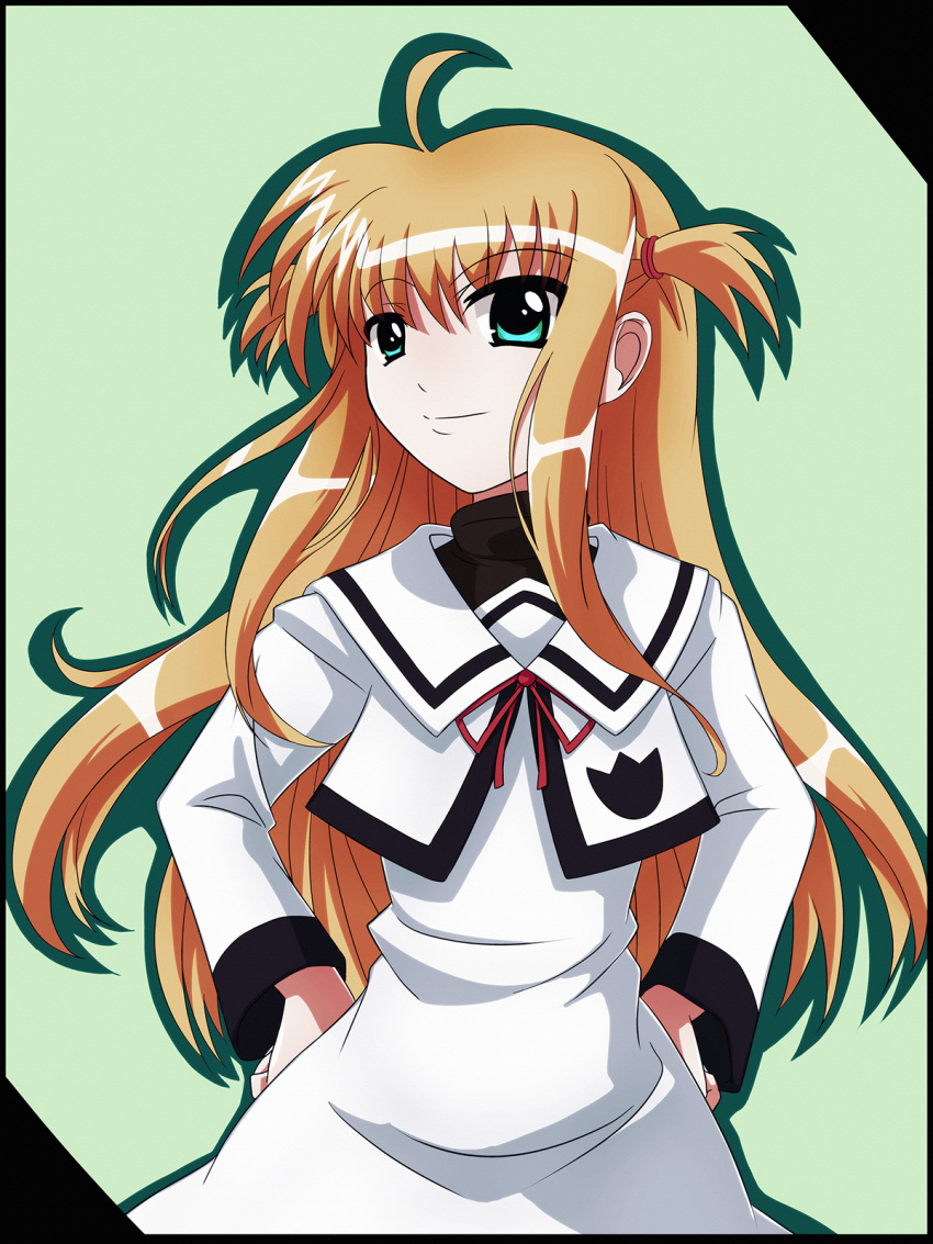 Safebooru 1girl Arisa Bannings Blonde Hair Blue Eyes Female Highres Long Hair Lyrical Nanoha