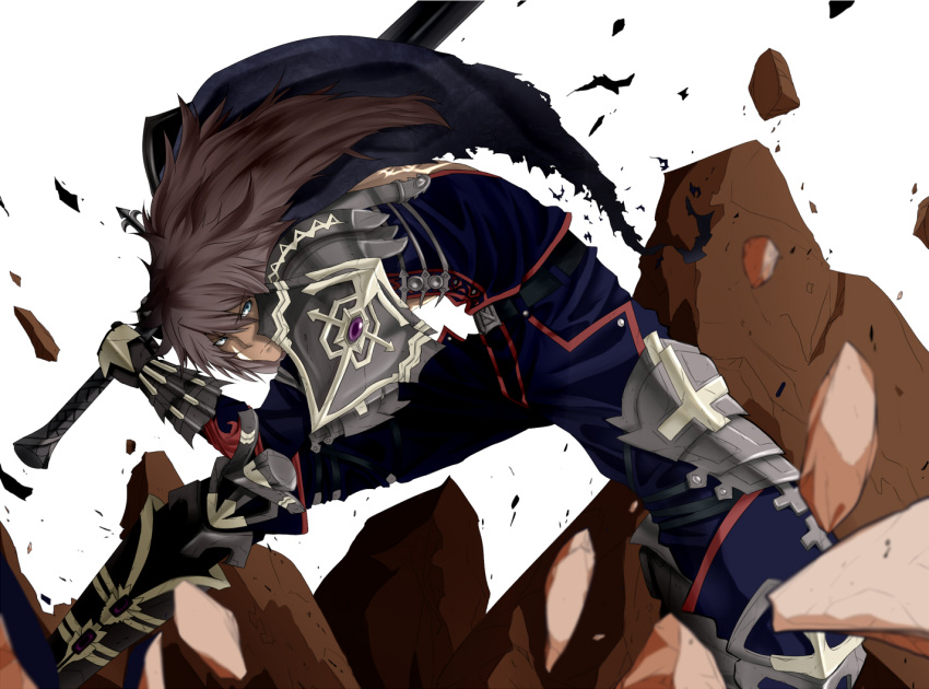 Safebooru - 1boy armor balmung (fate/apocrypha) blue eyes cape fate ...