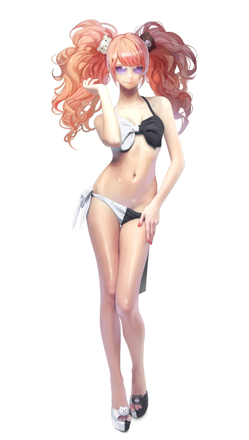 1girl absurdres bikini dangan_ronpa enoshima_junko hair_ornament highres lo...