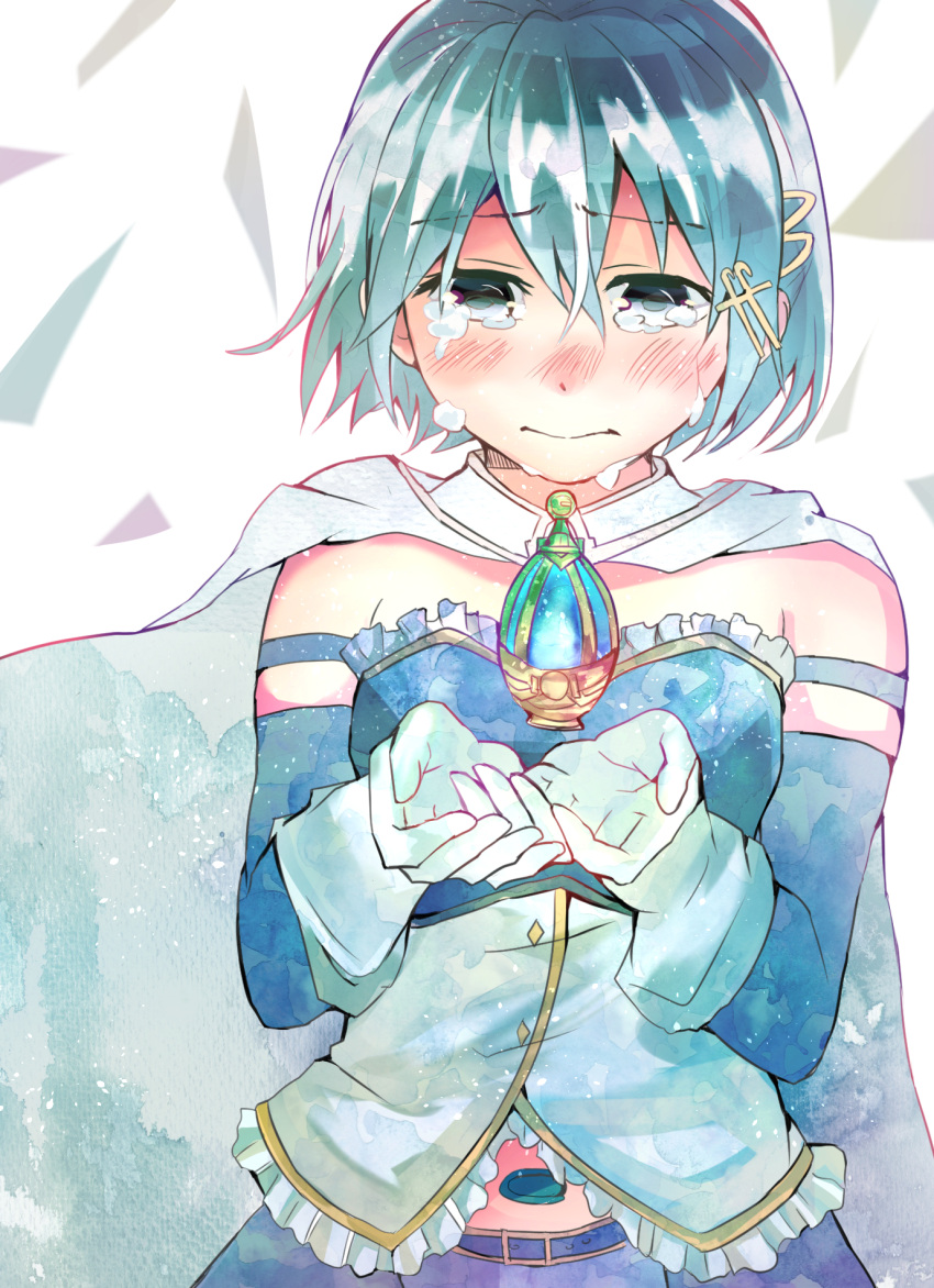 ...mahou_shoujo_madoka_magica_movie miki_sayaka short_hair solo soul_gem te...