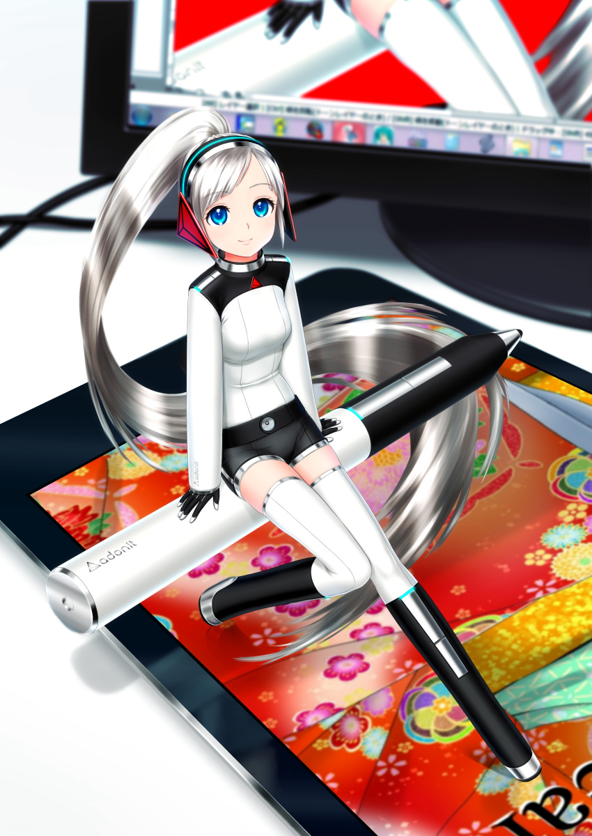 Safebooru - absurdres akahige blue eyes highres long hair minigirl ...