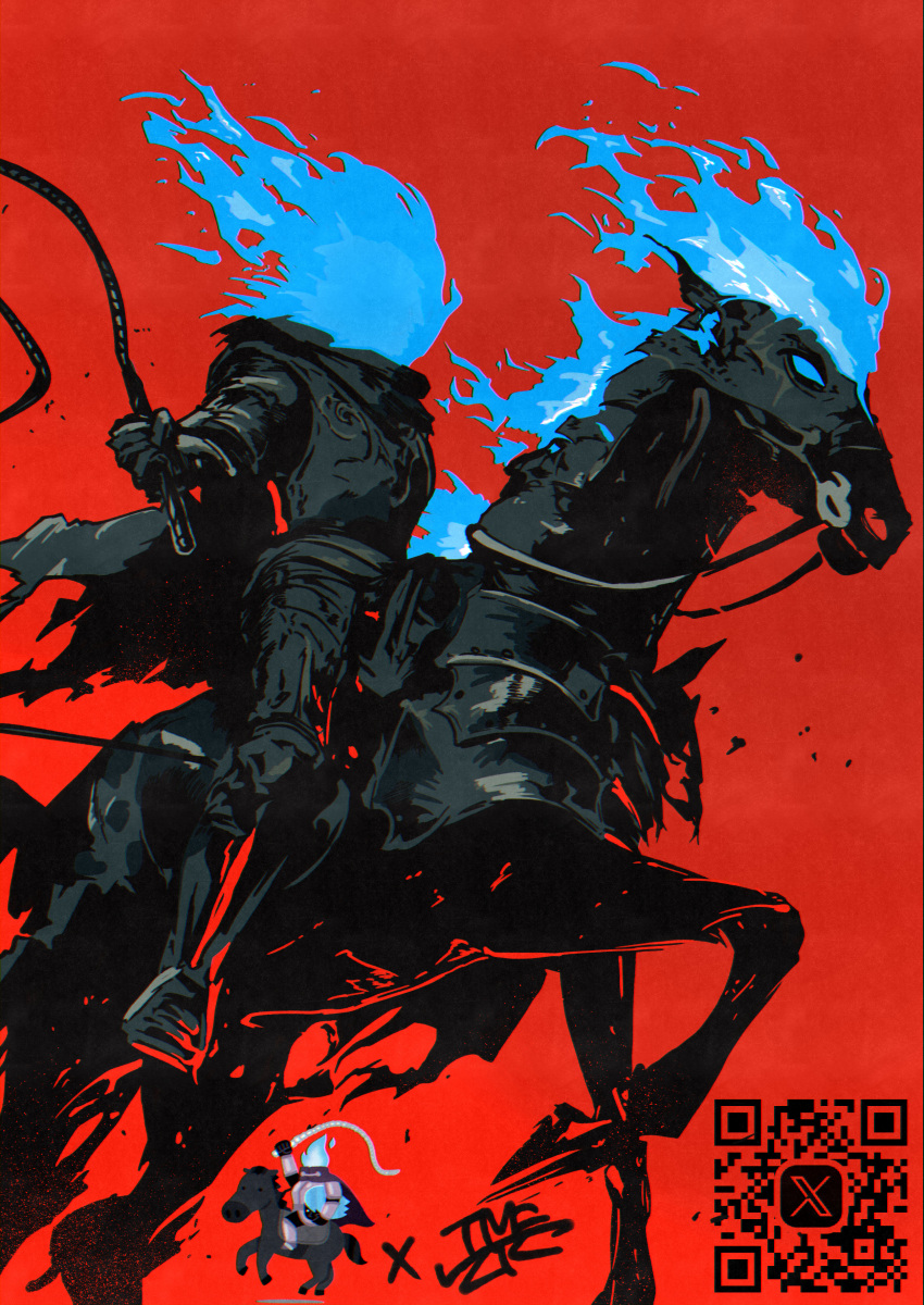 Safebooru - absurdres armor blue fire fire full armor glowing highres ...