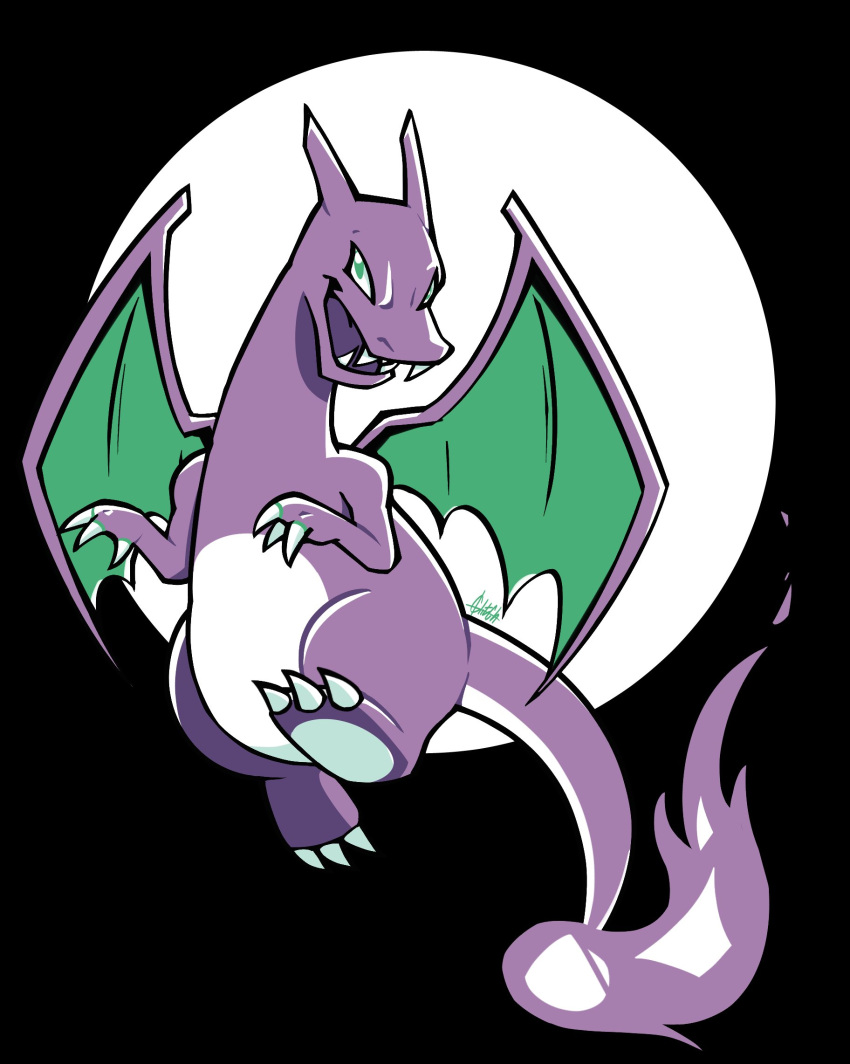 Safebooru - alternate color black background charizard claws colored ...