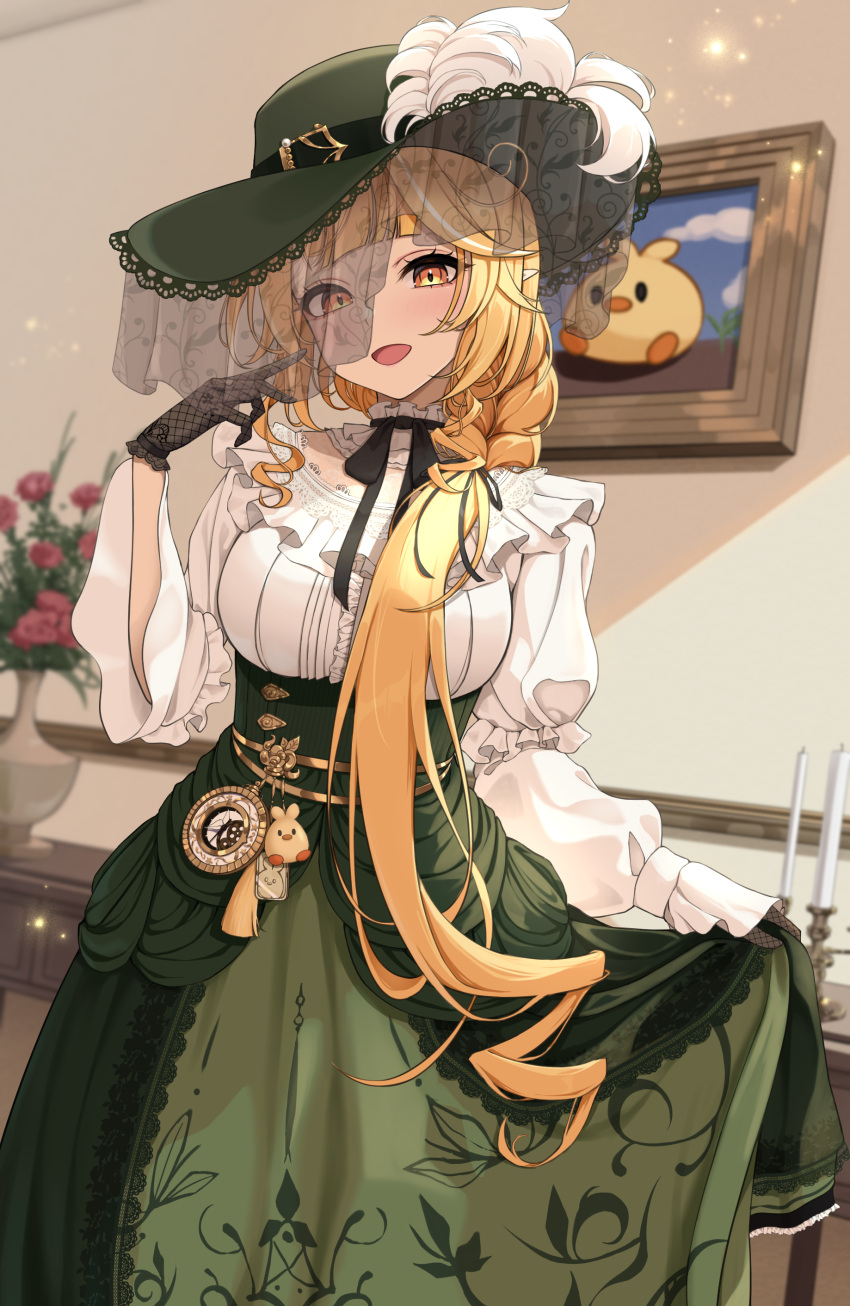 Safebooru - 1girl absurdres azuki (azuki azukki) black ribbon blonde ...
